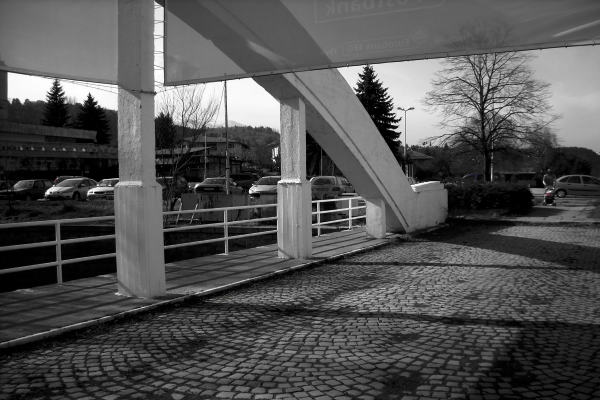 Старият мост на река Бистрица в центъра на Панчарево